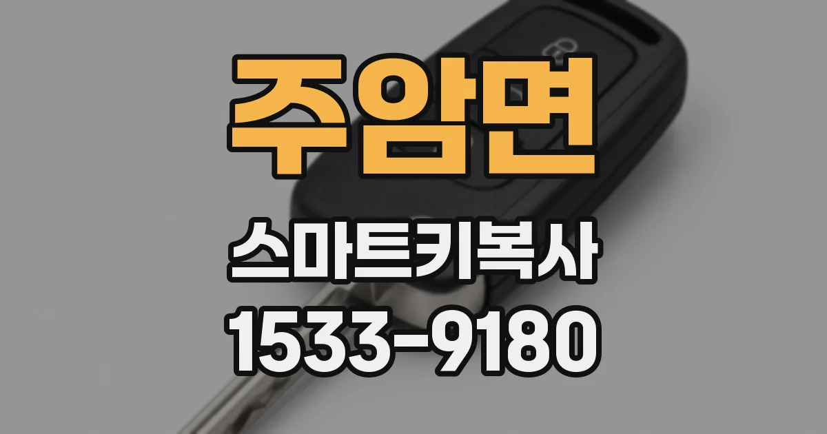 주암면 스마트키복사