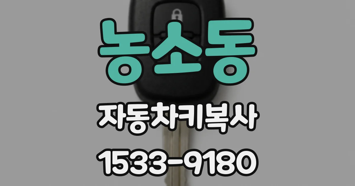 농소동 자동차키복사