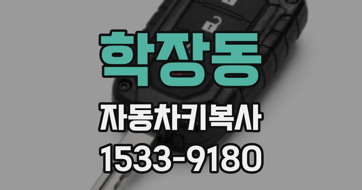 학장동 자동차키복사