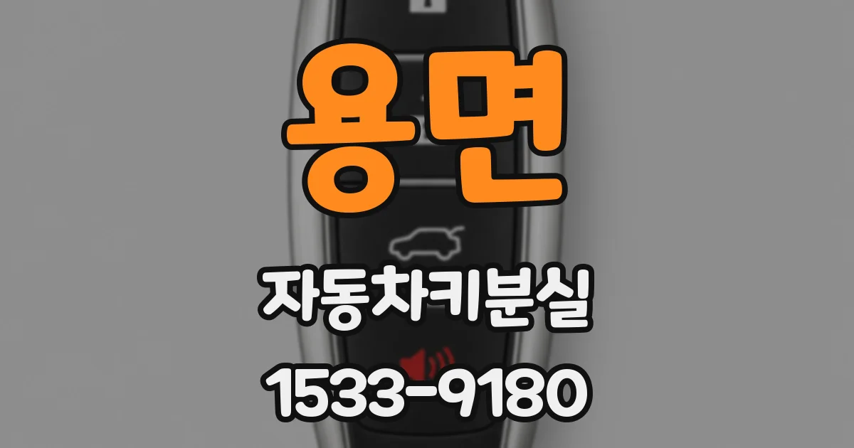 용면 자동차키분실