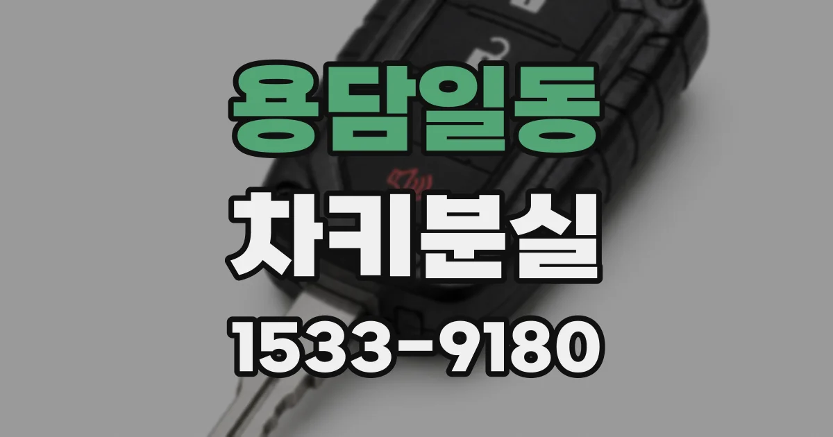 용담일동 차키분실
