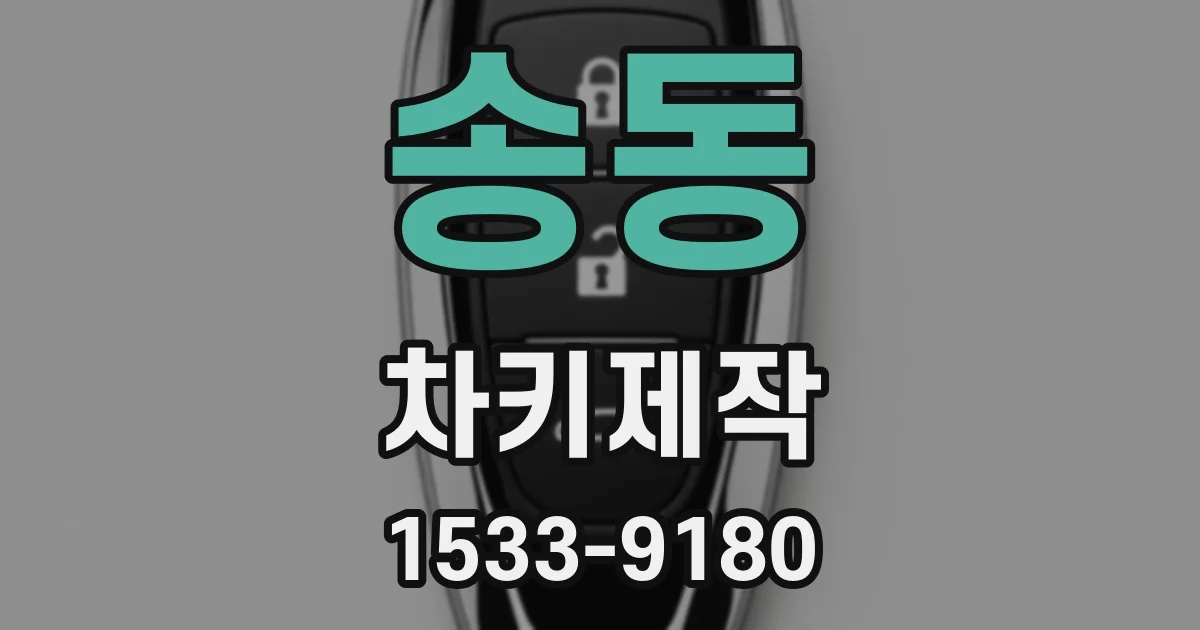 송동 차키제작