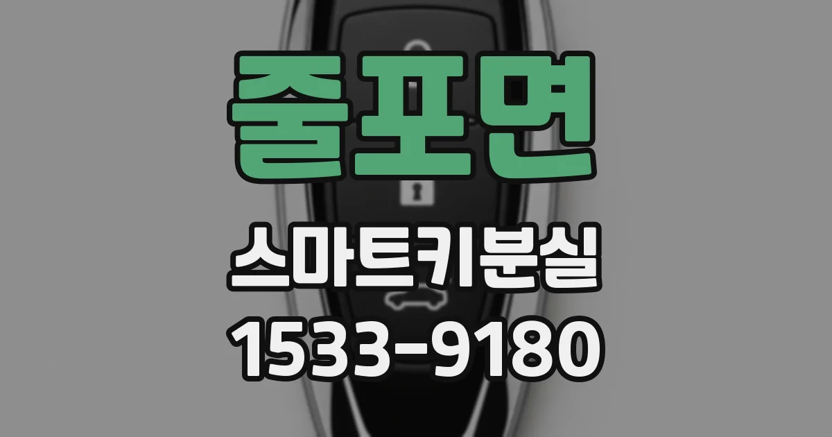 줄포면 스마트키분실