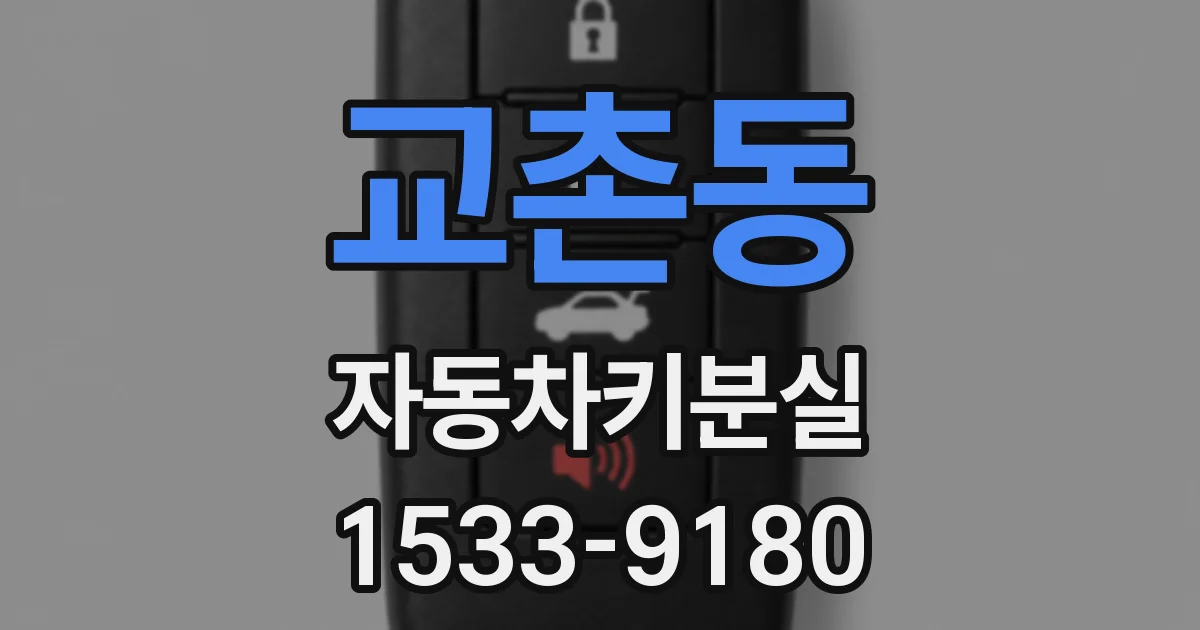 교촌동 자동차키분실