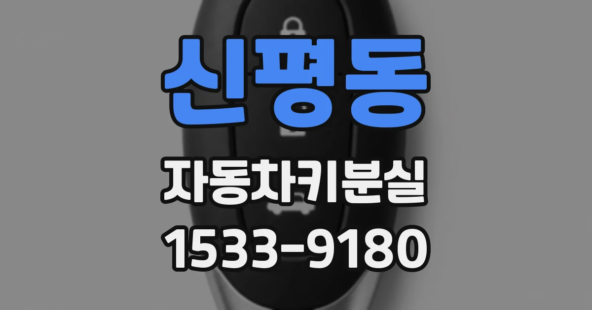 신평동 자동차키분실