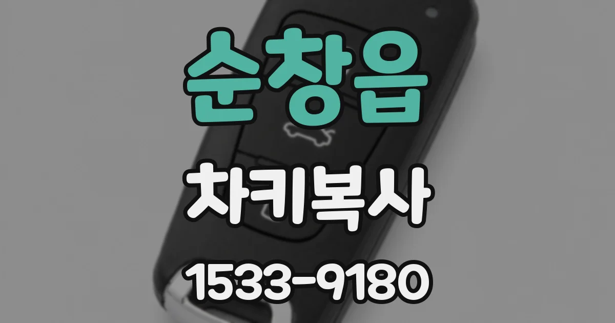 순창읍 차키복사