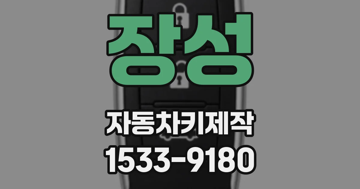 장성 자동차키제작