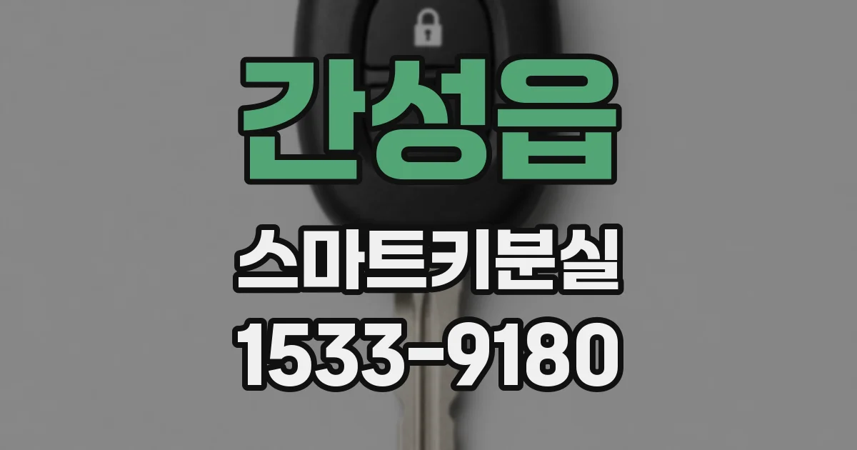간성읍 스마트키분실