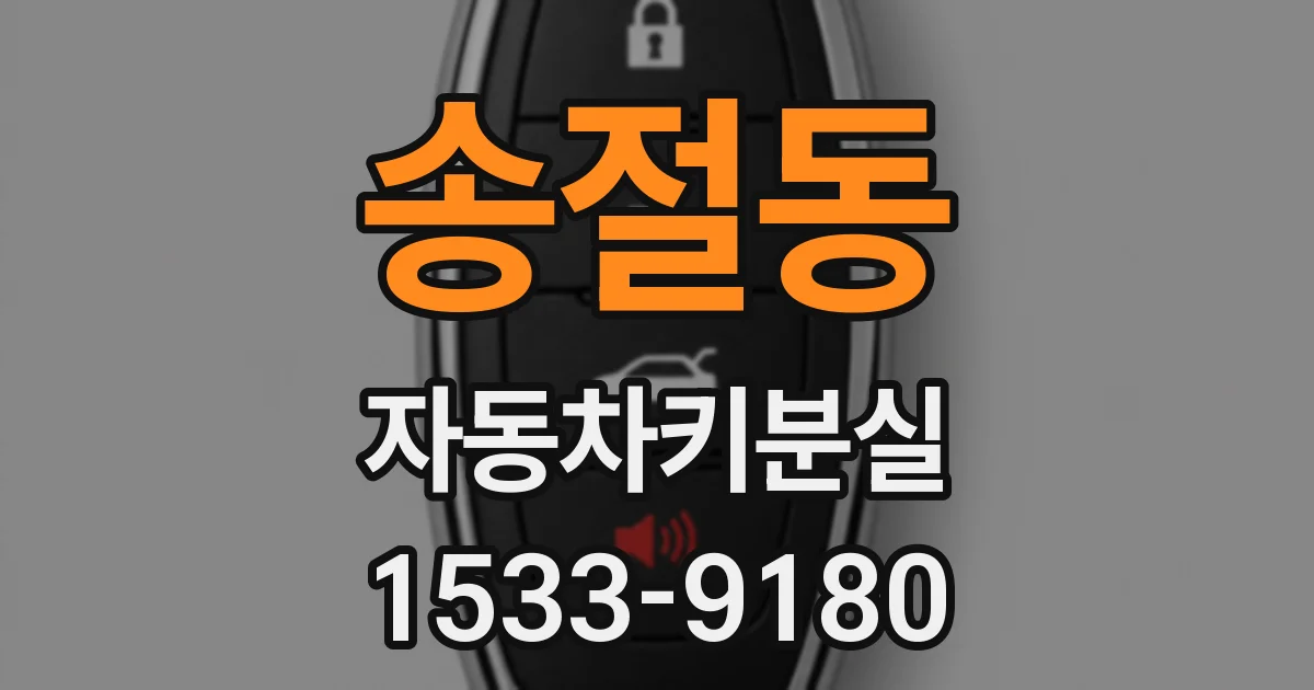 송절동 자동차키분실