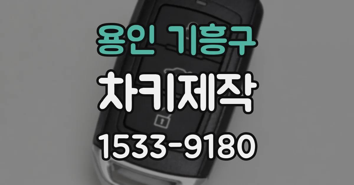 용인 기흥구 차키제작