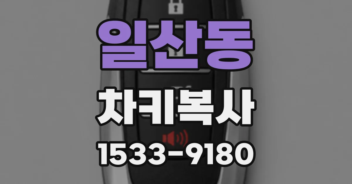 일산동 차키복사