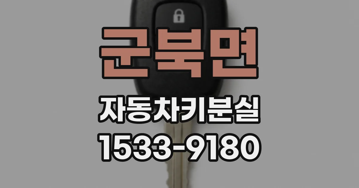 군북면 자동차키분실