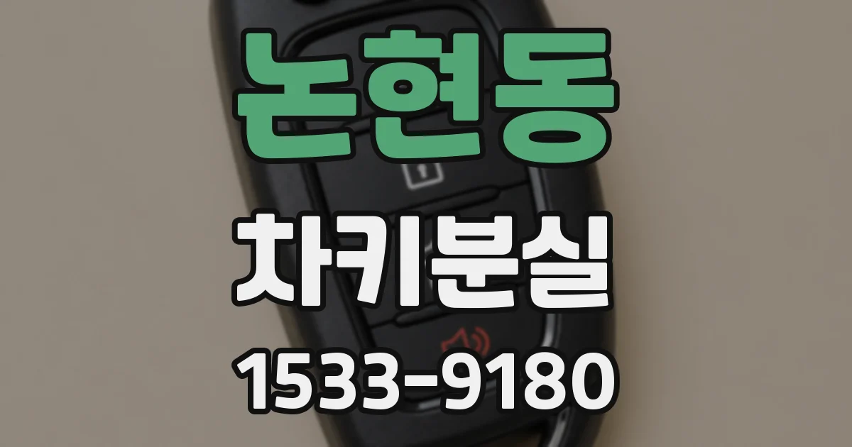 논현동 차키분실