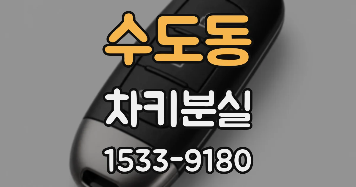 수도동 차키분실