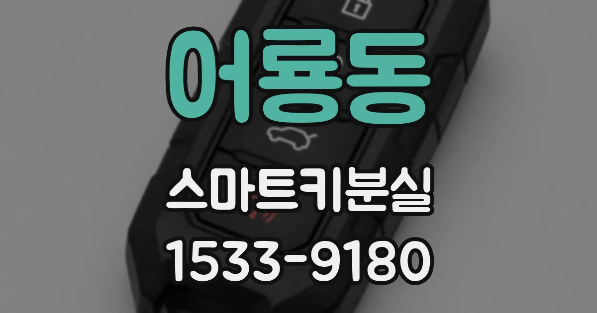 어룡동 스마트키분실