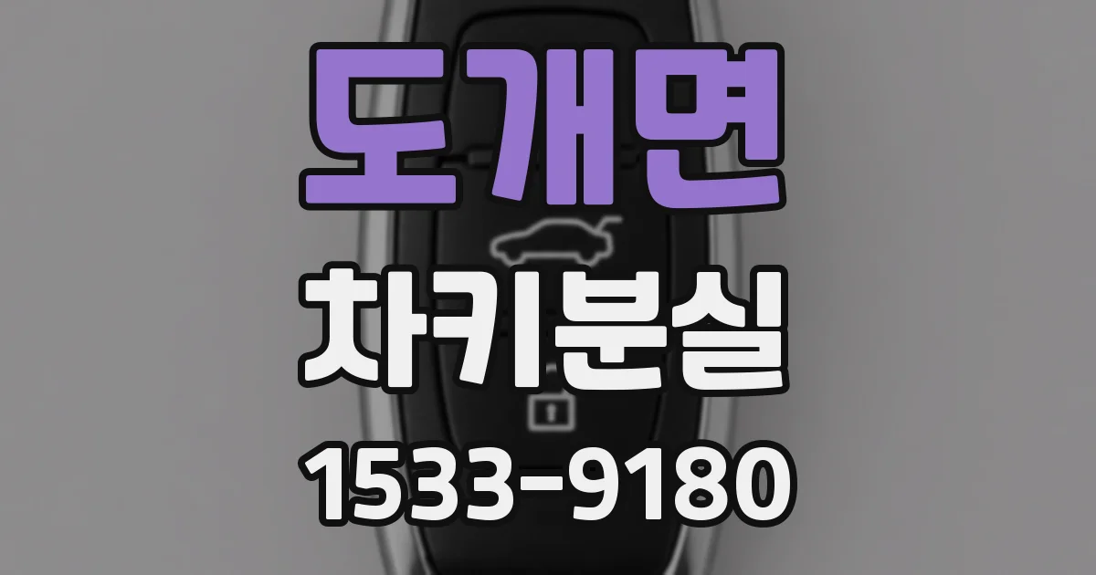 도개면 차키분실