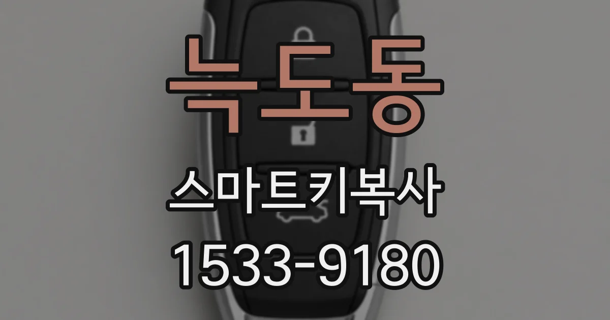 늑도동 스마트키복사