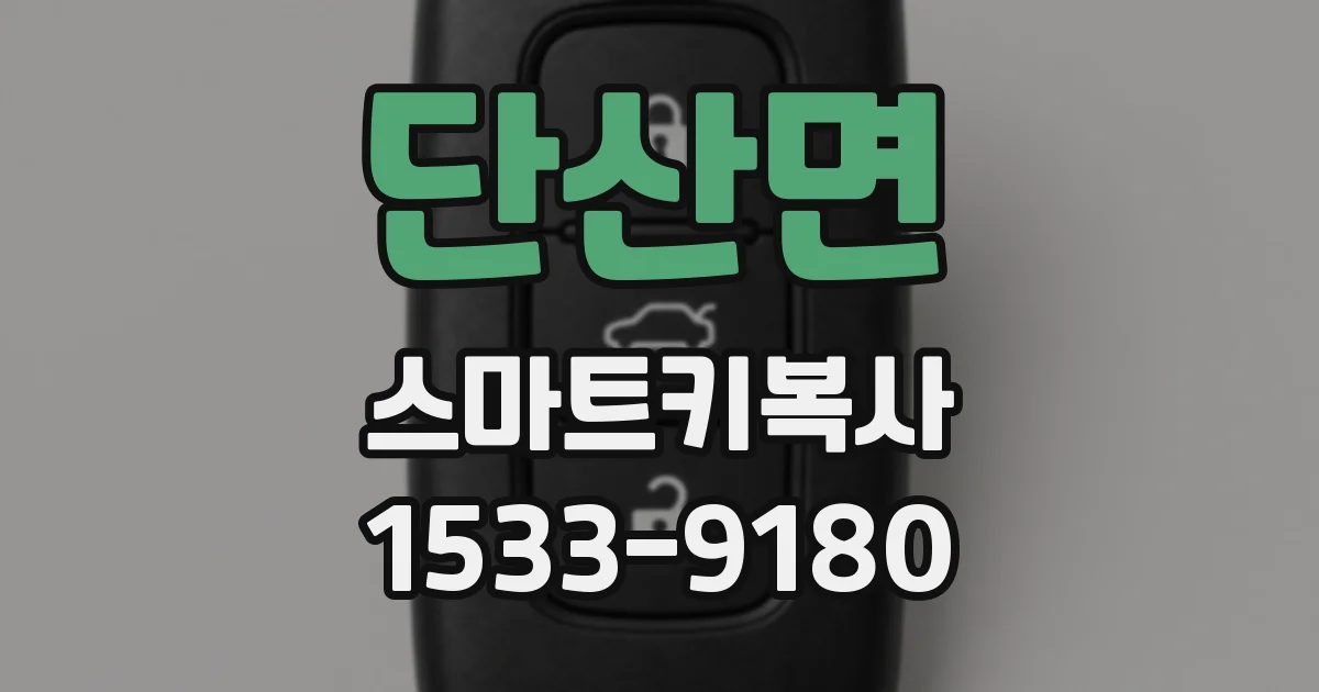 단산면 스마트키복사
