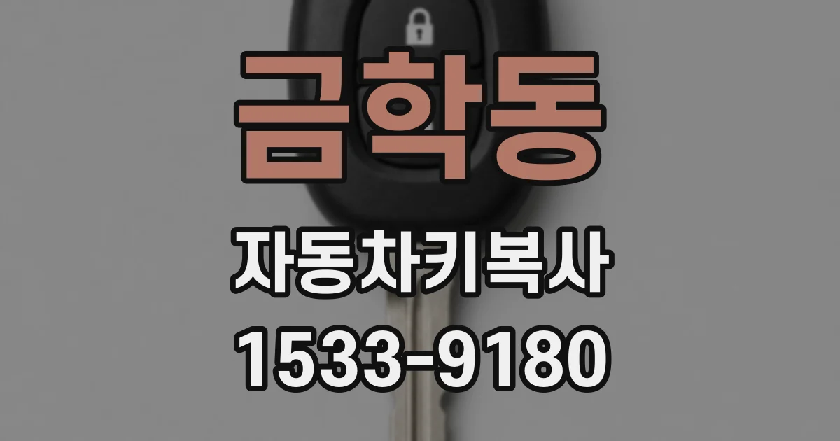 금학동 자동차키복사