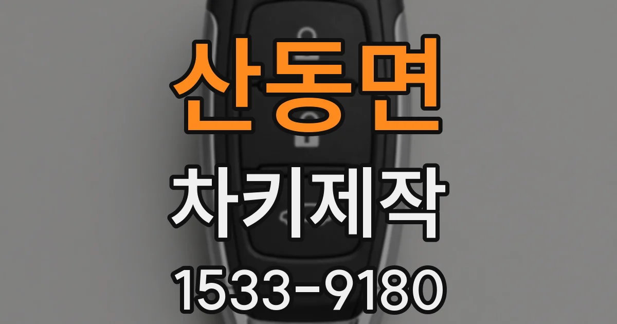 산동면 차키제작