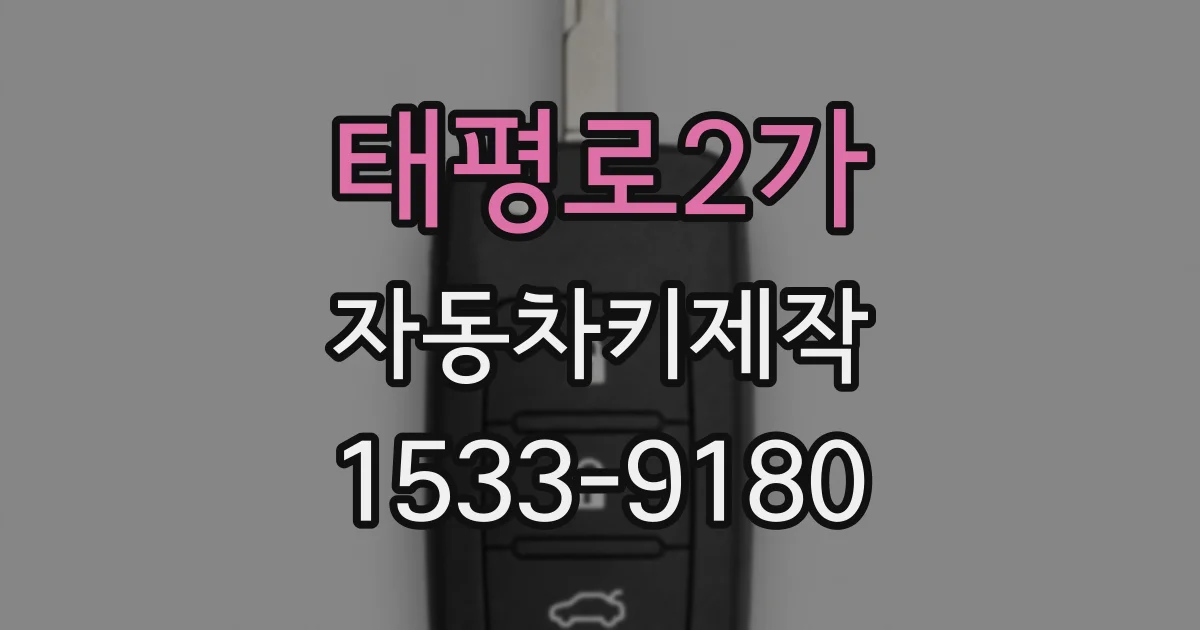 태평로2가 자동차키제작