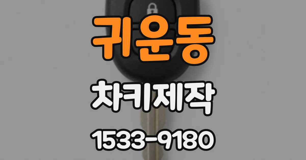 귀운동 차키제작