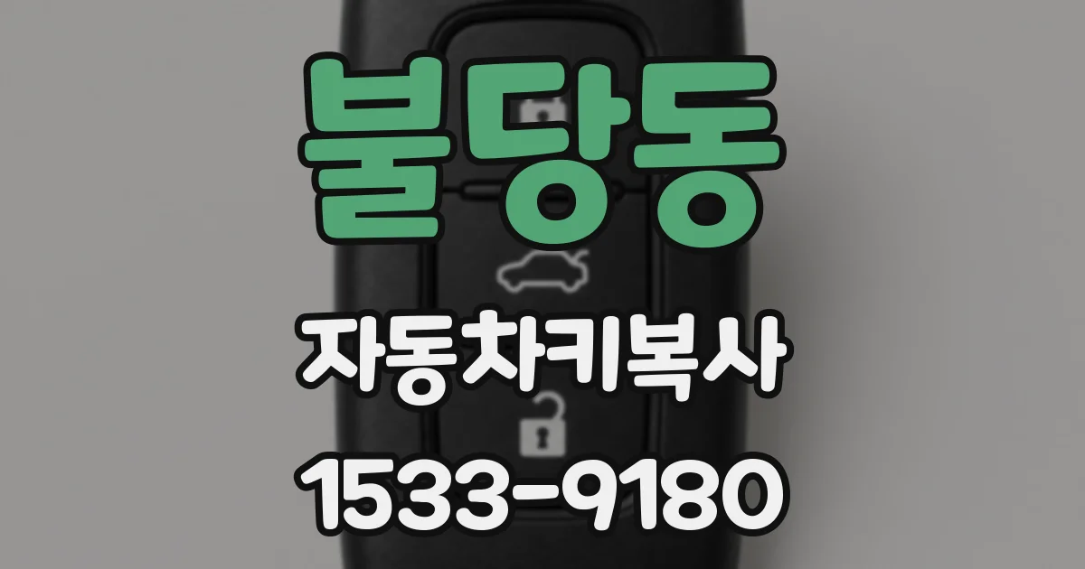 불당동 자동차키복사