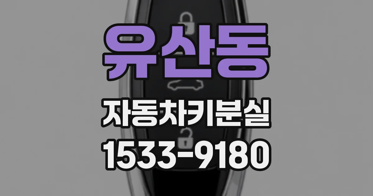 유산동 자동차키분실