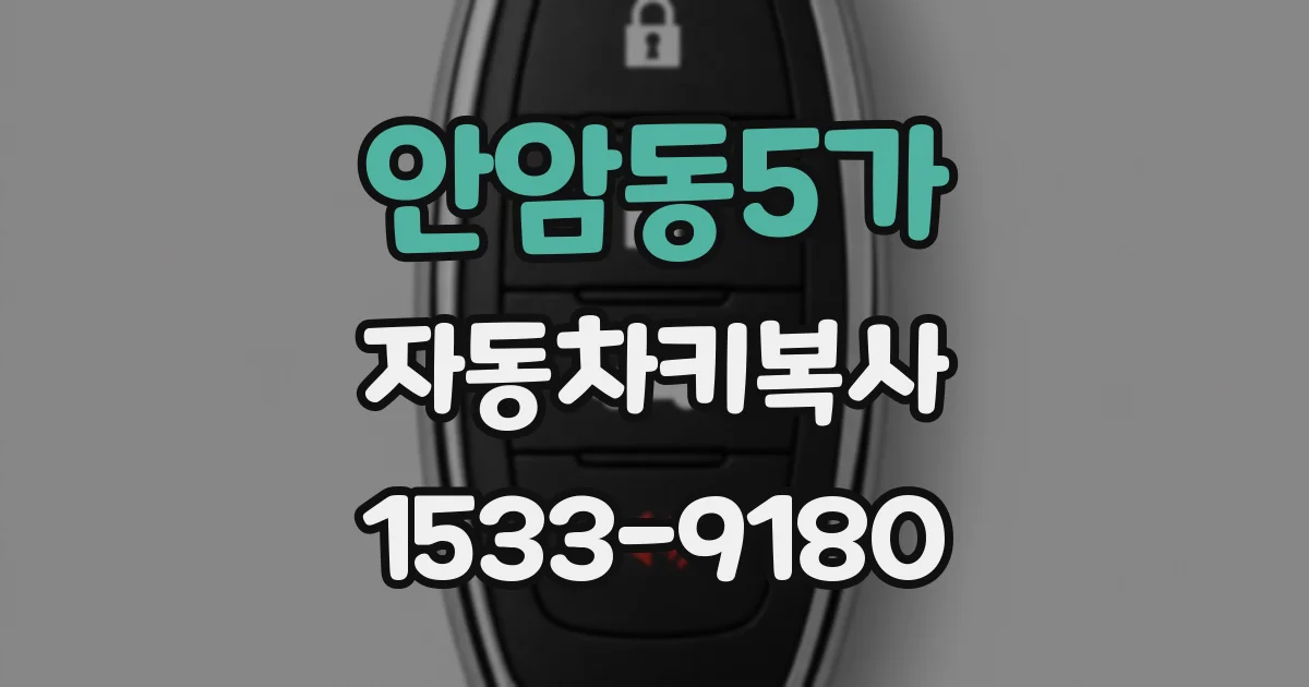 안암동5가 자동차키복사