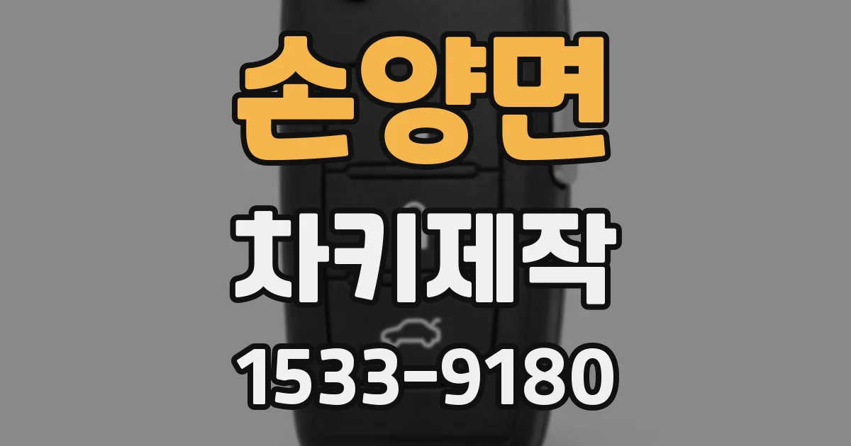 손양면 차키제작