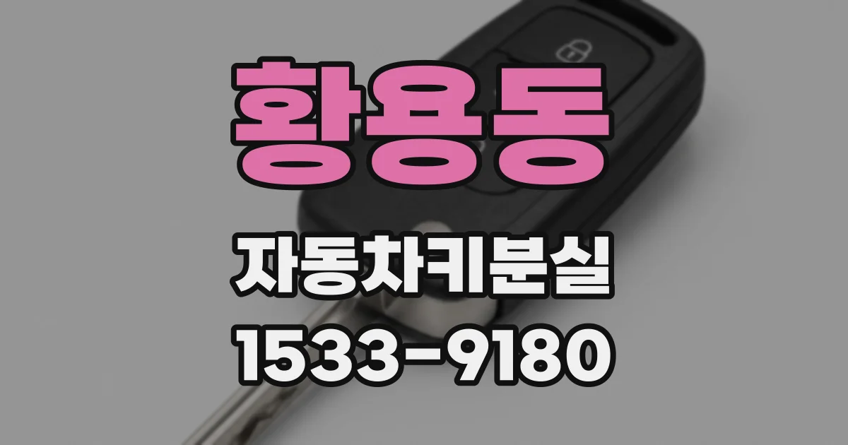 황용동 자동차키분실