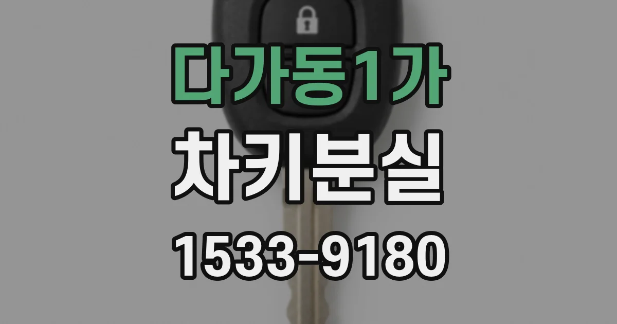 다가동1가 차키분실