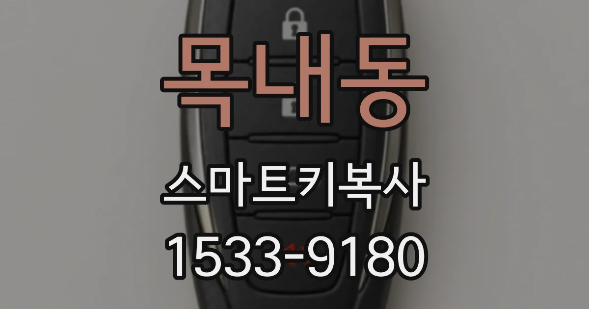 목내동 스마트키복사