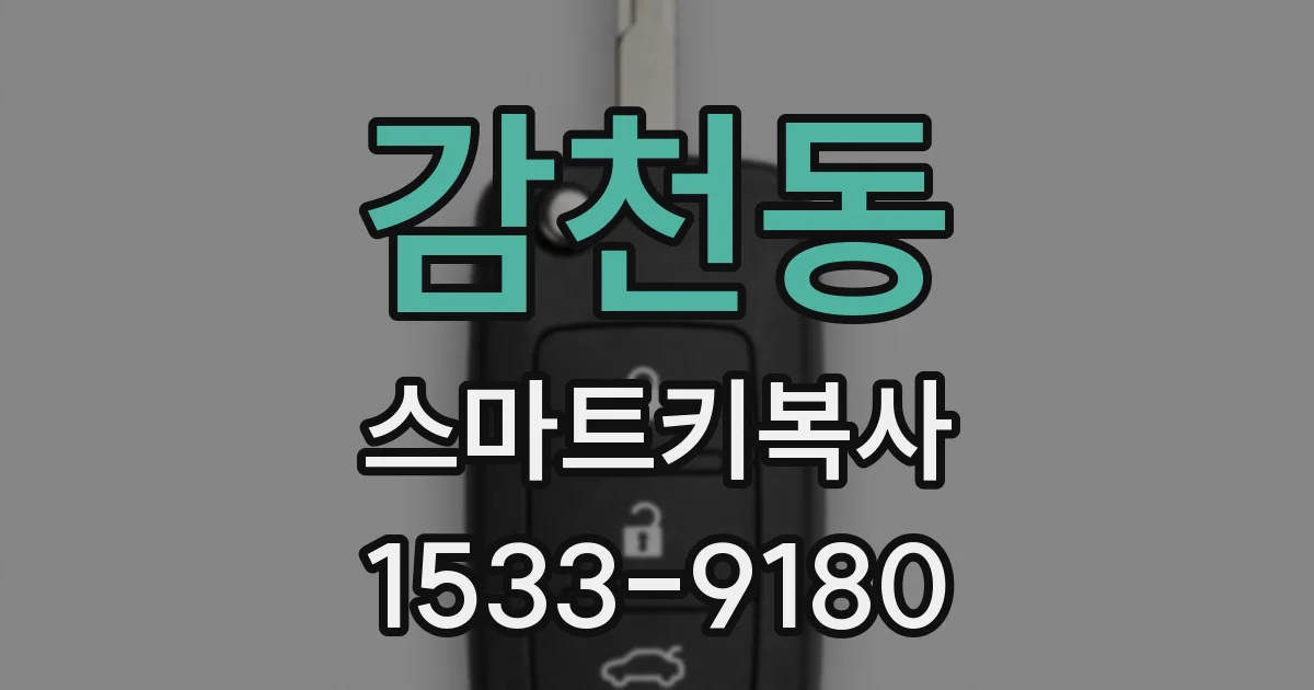 감천동 스마트키복사
