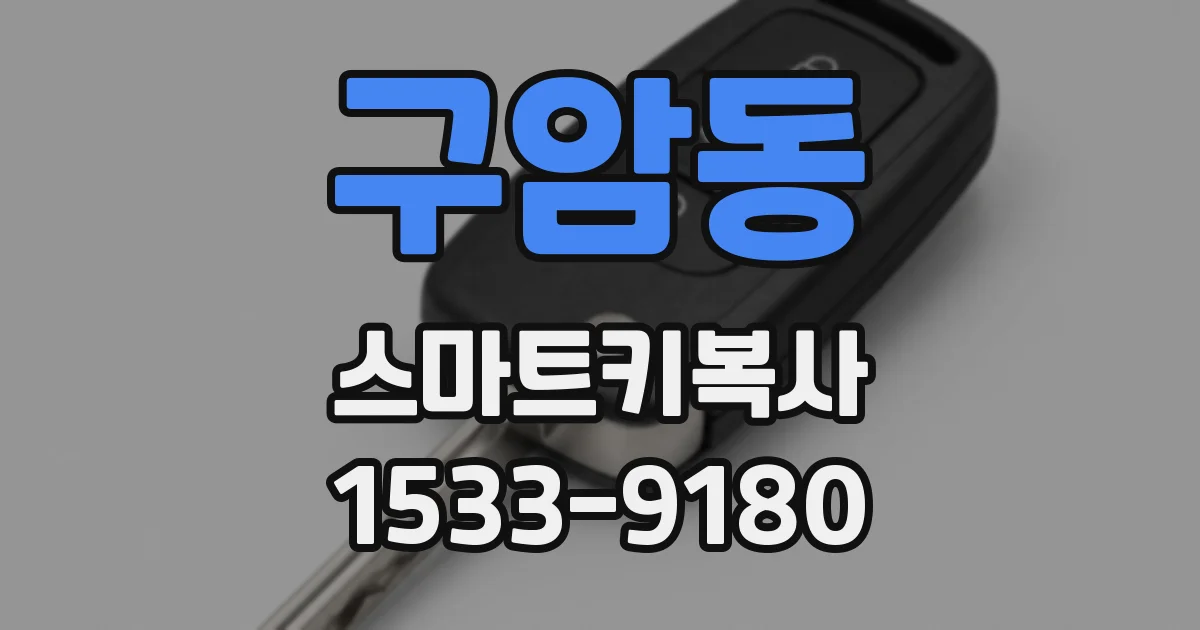 구암동 스마트키복사