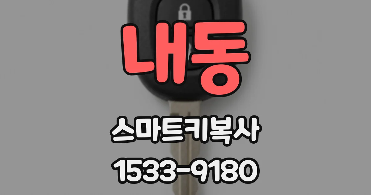 내동 스마트키복사