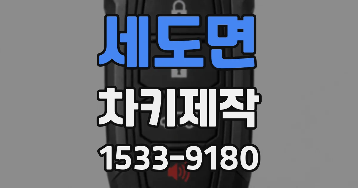 세도면 차키제작