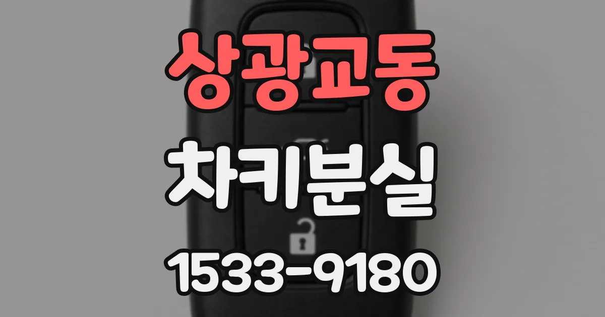 상광교동 차키분실
