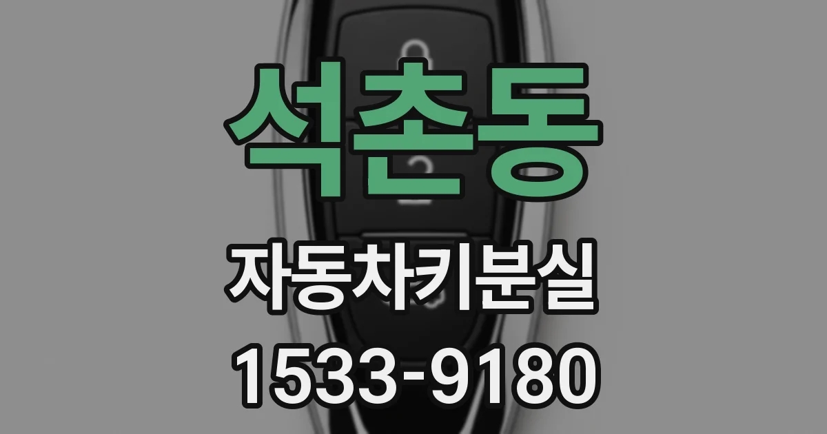 석촌동 자동차키분실