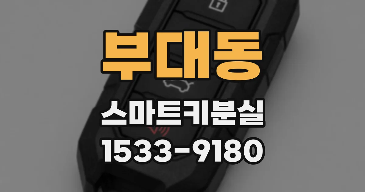 부대동 스마트키분실