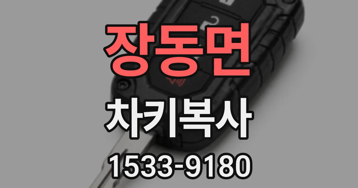 장동면 차키복사