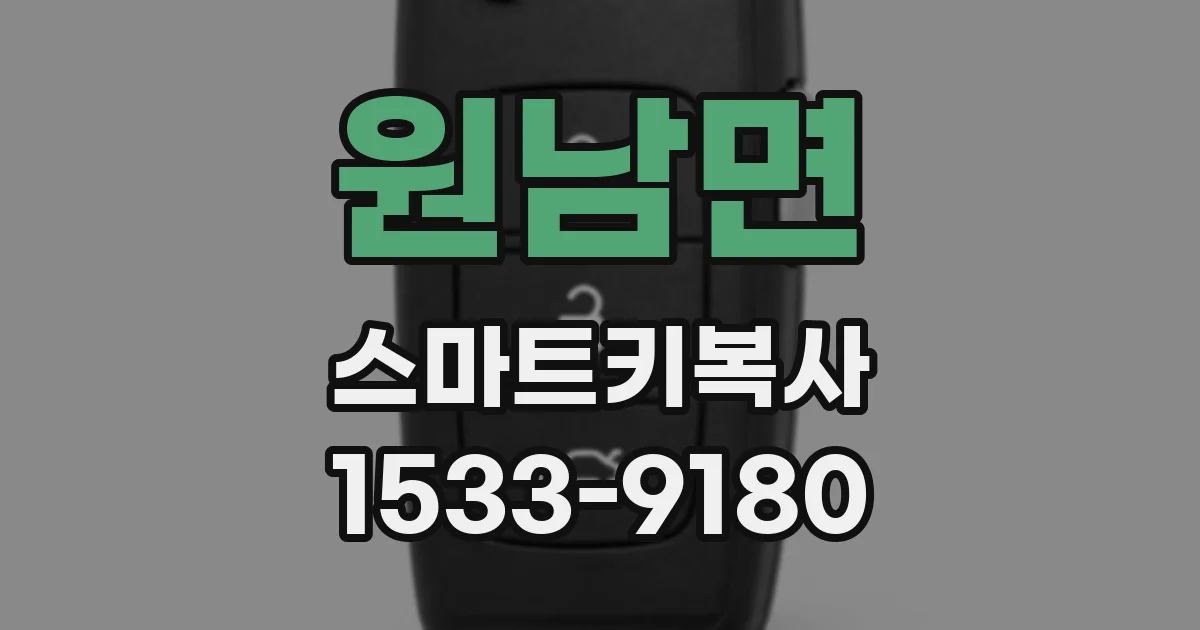 원남면 스마트키복사