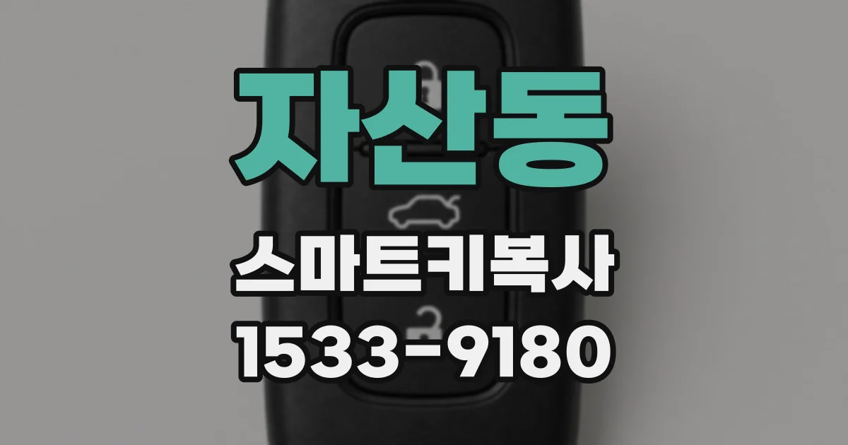 자산동 스마트키복사