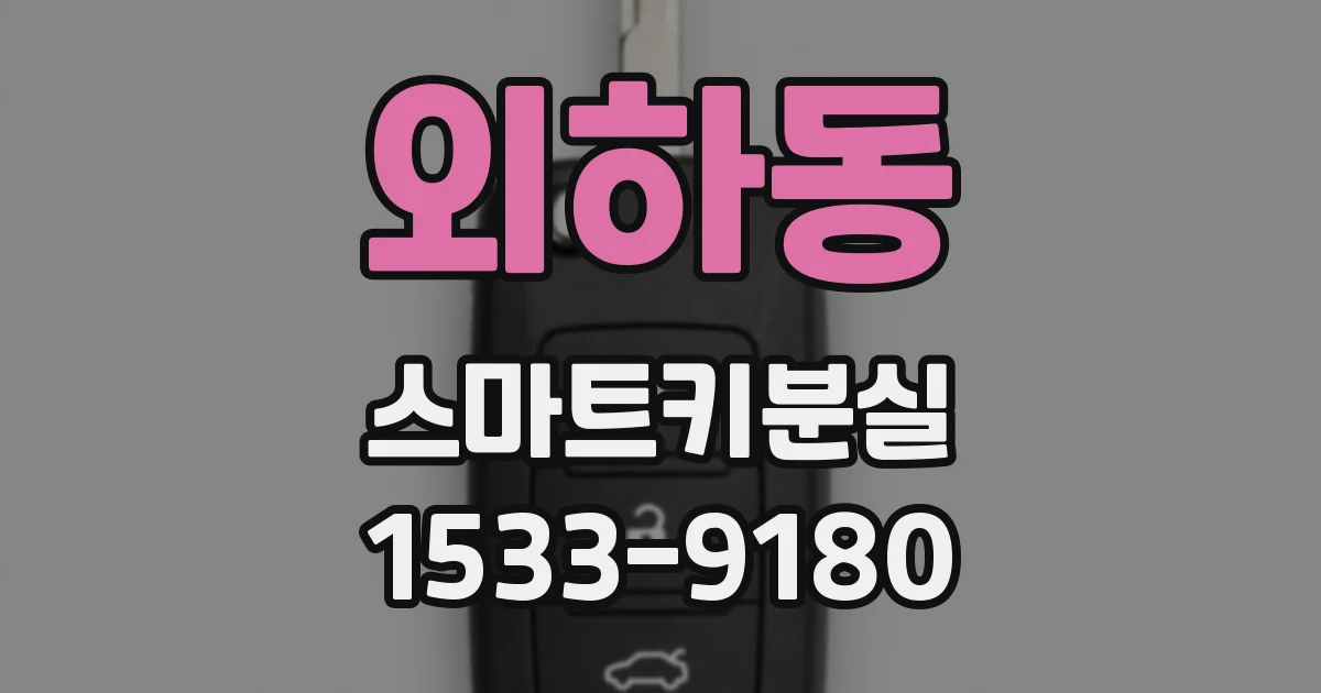 외하동 스마트키분실