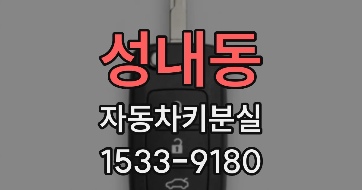 성내동 자동차키분실