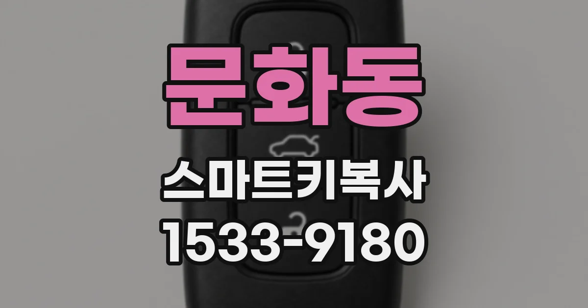 문화동 스마트키복사