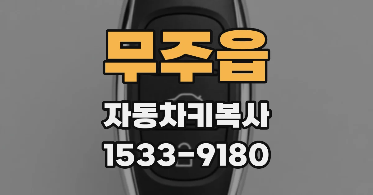 무주읍 자동차키복사
