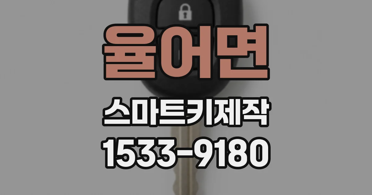 율어면 스마트키제작