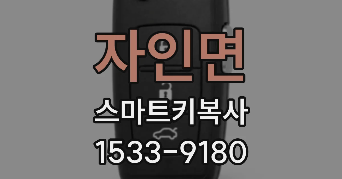 자인면 스마트키복사