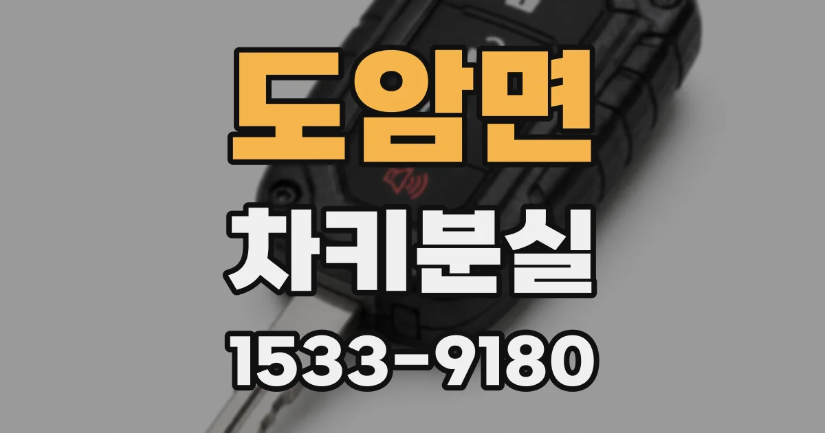 도암면 차키분실